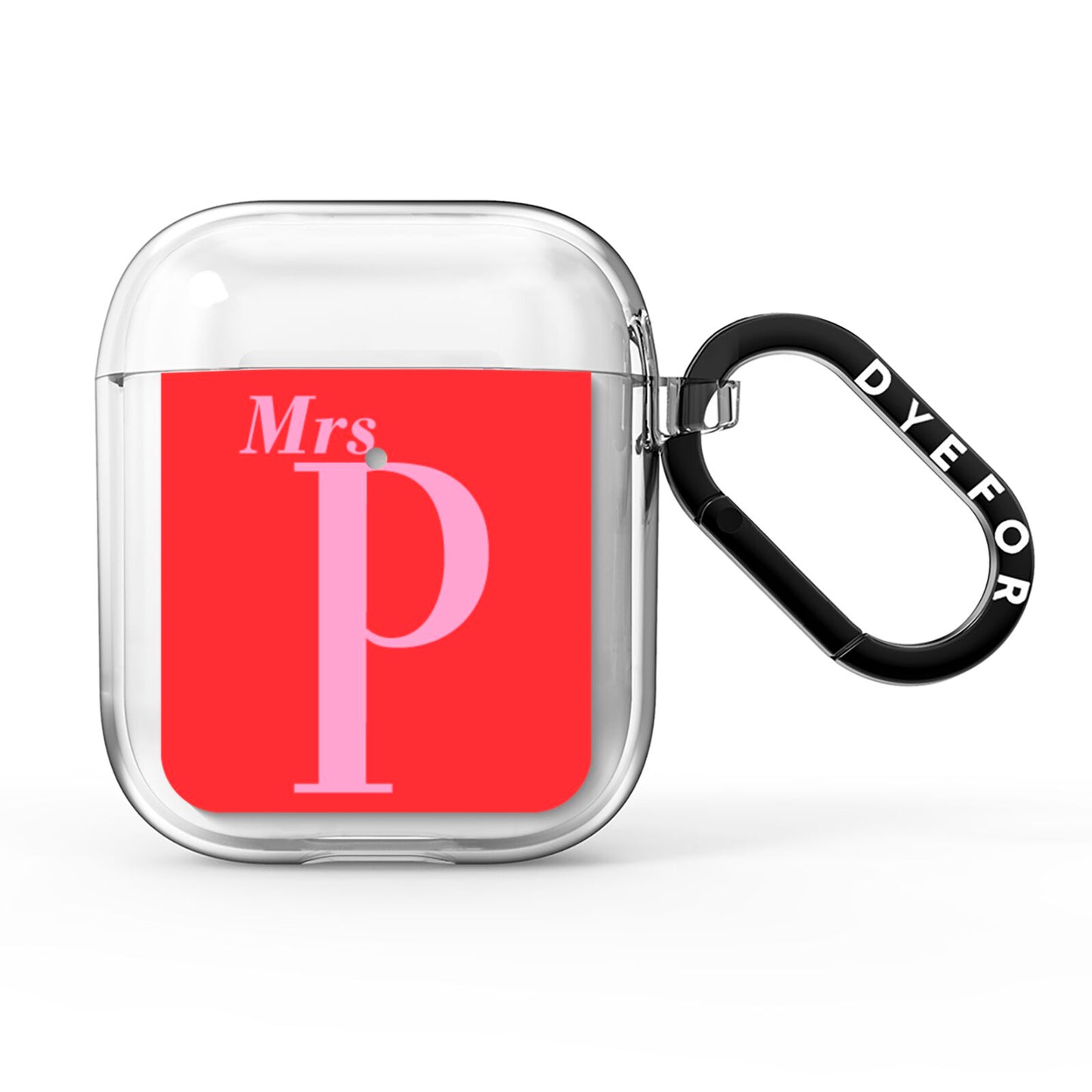 Personalised Alphabet AirPods Clear Case