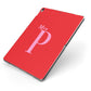 Personalised Alphabet Apple iPad Case on Grey iPad Side View