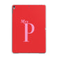 Personalised Alphabet Apple iPad Grey Case