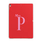 Personalised Alphabet Apple iPad Rose Gold Case