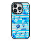 Personalised Anchor iPhone 14 Pro Black Impact Case on Silver phone