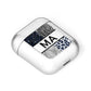 Personalised Animal Print AirPods Case Laid Flat