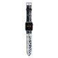 Personalised Animal Print Apple Watch Strap with Silver Hardware