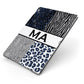 Personalised Animal Print Apple iPad Case on Grey iPad Side View
