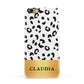 Personalised Animal Print Gold With Name Apple iPhone 6 3D Snap Case