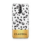 Personalised Animal Print Gold With Name Huawei Mate 20 Lite