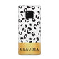Personalised Animal Print Gold With Name Huawei Mate 20 Pro Phone Case