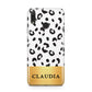 Personalised Animal Print Gold With Name Huawei Y9 2019