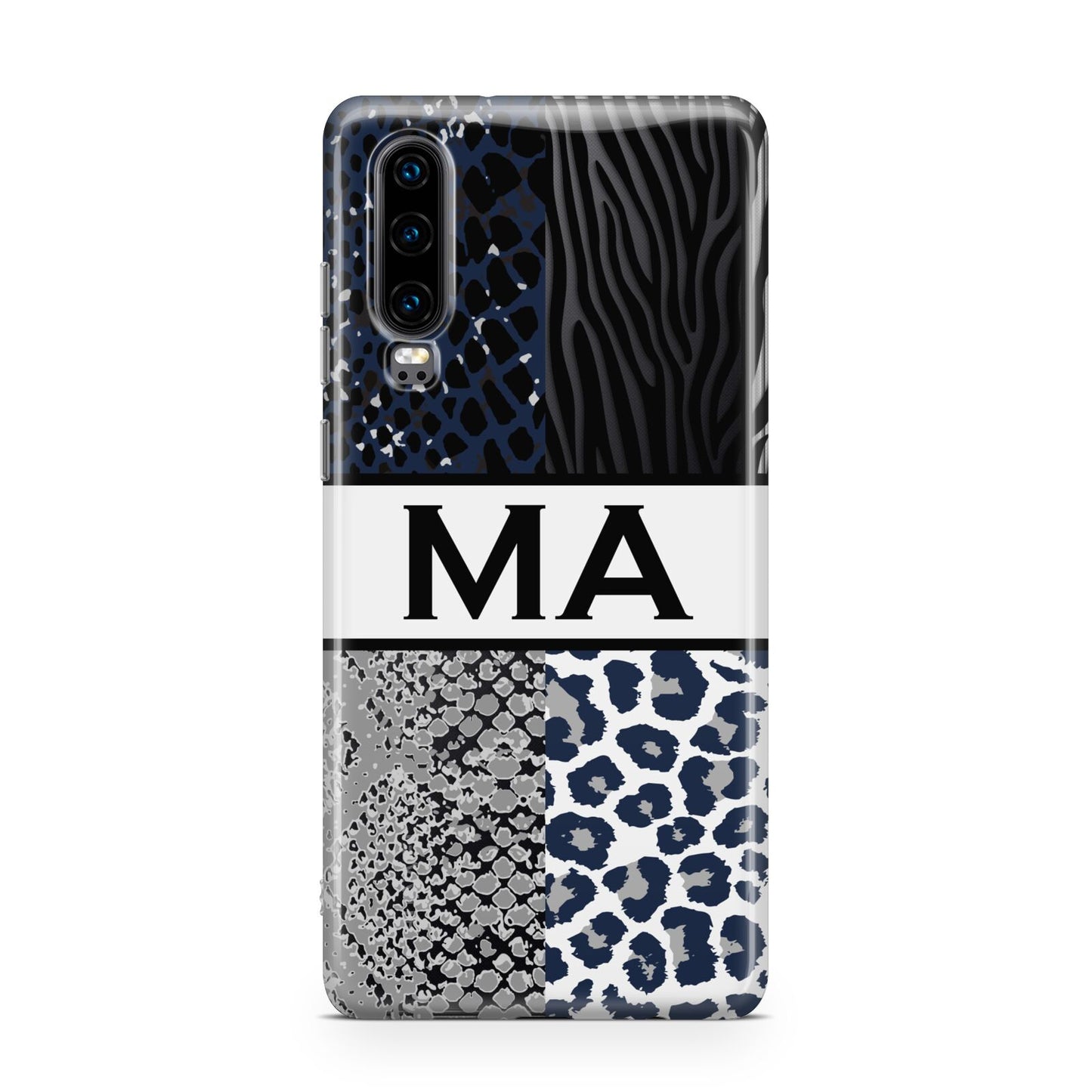 Personalised Animal Print Huawei P30 Phone Case