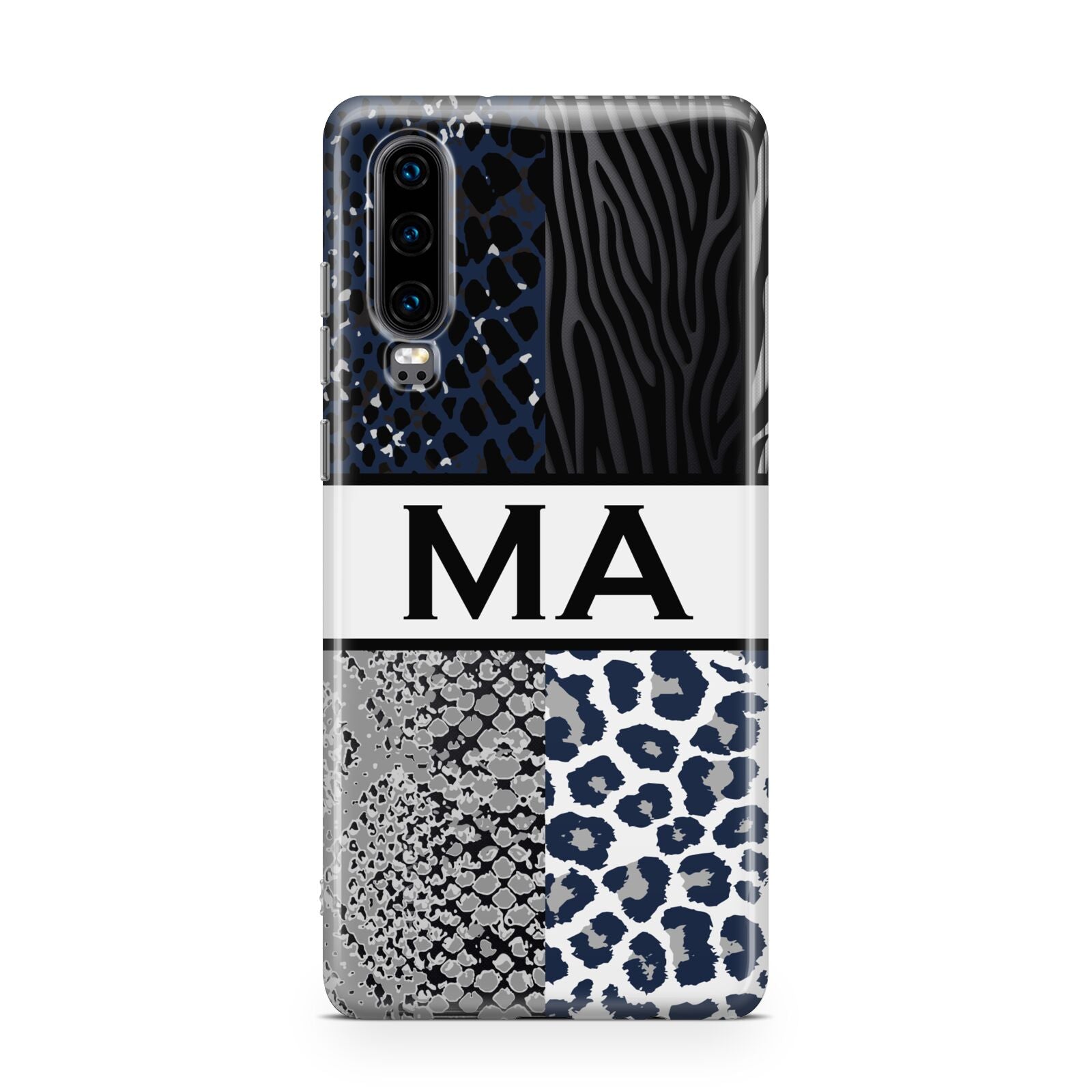 Personalised Animal Print Huawei P30 Phone Case