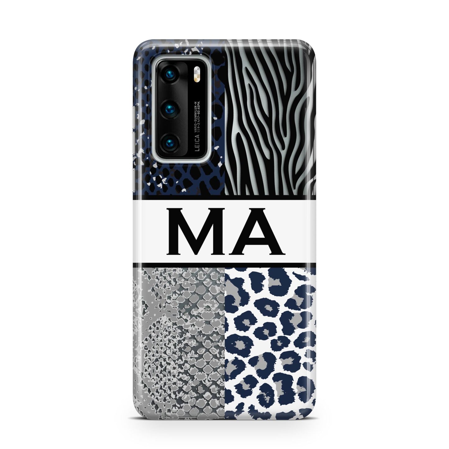 Personalised Animal Print Huawei P40 Phone Case