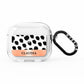Personalised Animal Print Rose Gold Name AirPods Clear Case 3rd Gen