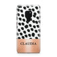 Personalised Animal Print Rose Gold Name Huawei Mate 20 Phone Case