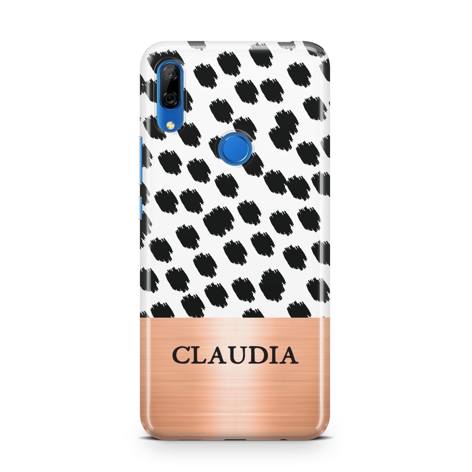 Personalised Animal Print Rose Gold Name Huawei P Smart Z
