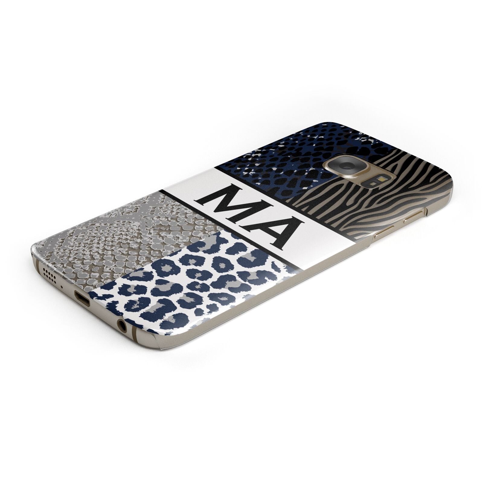 Personalised Animal Print Samsung Galaxy Case Bottom Cutout