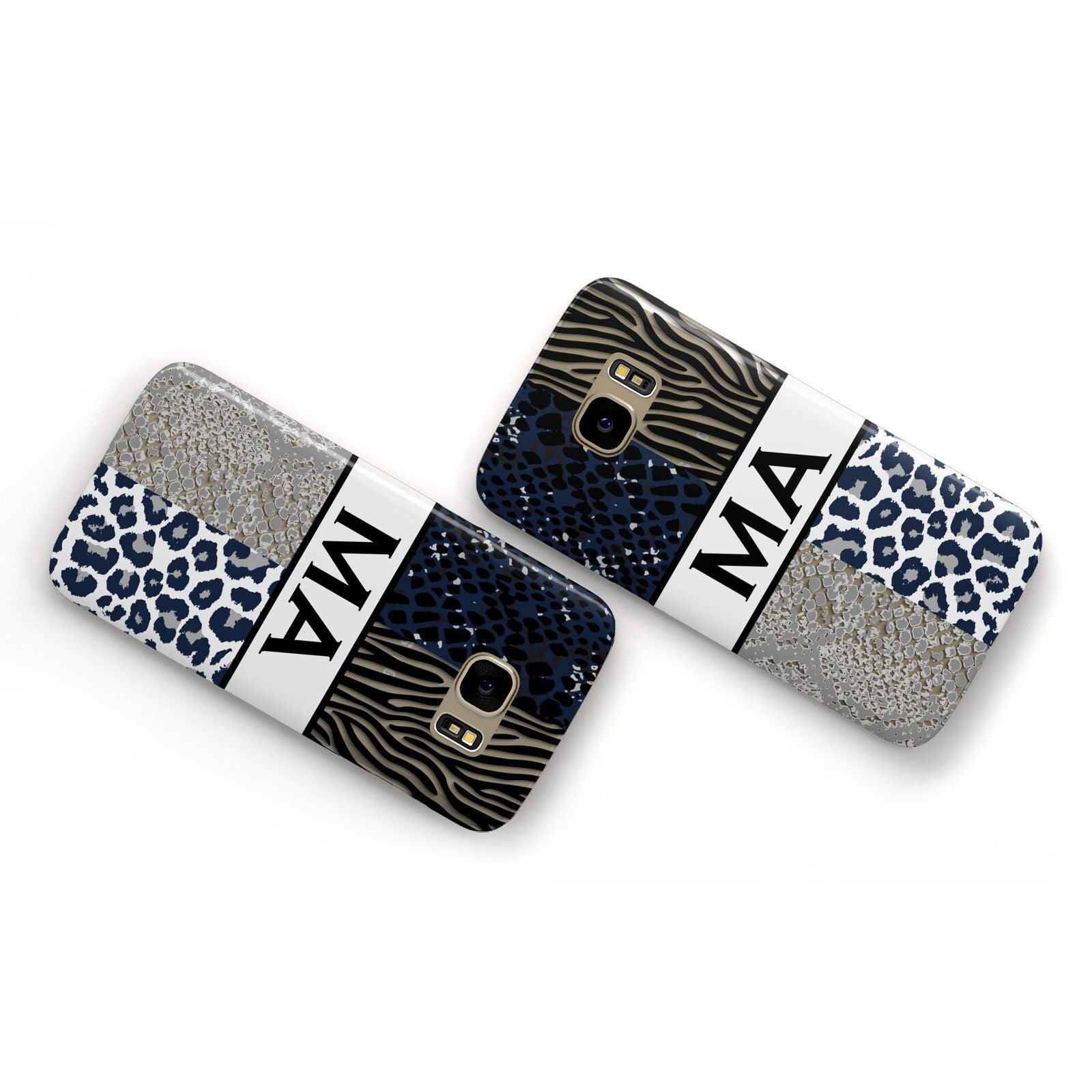 Personalised Animal Print Samsung Galaxy Case Flat Overview