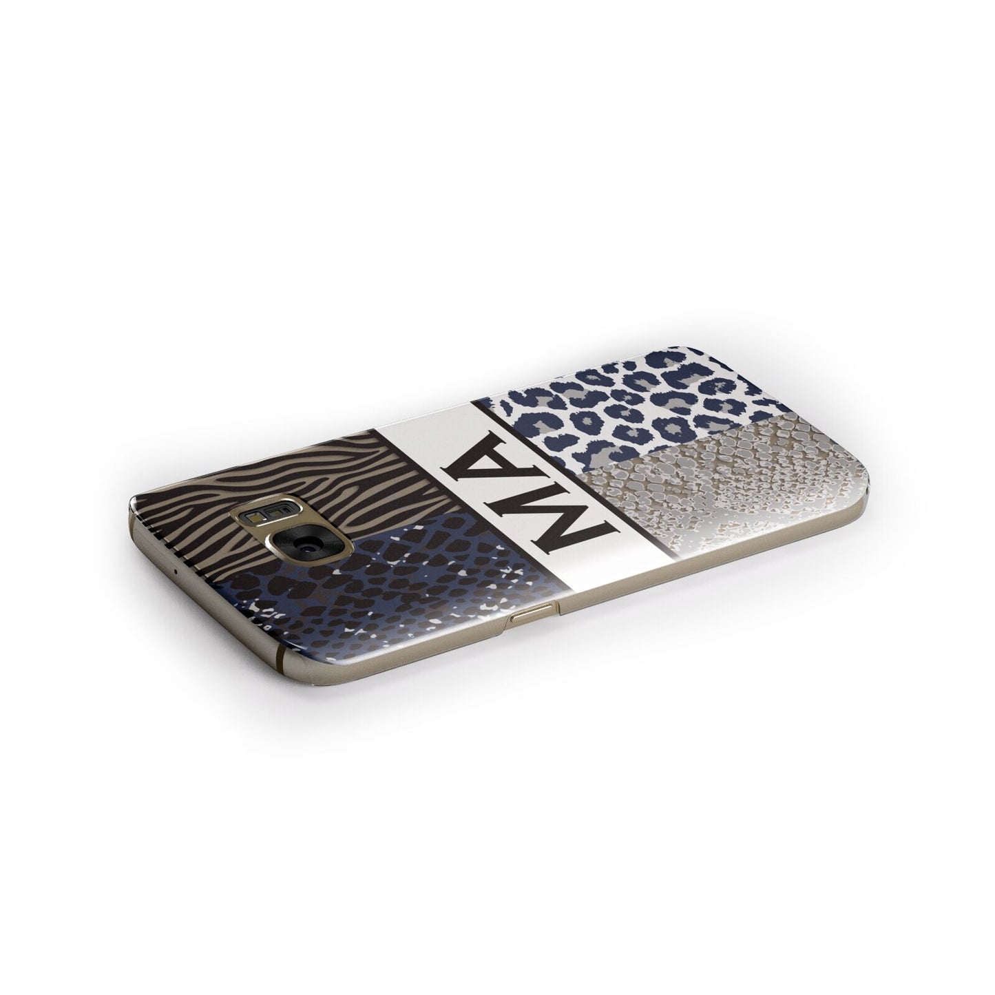 Personalised Animal Print Samsung Galaxy Case Side Close Up
