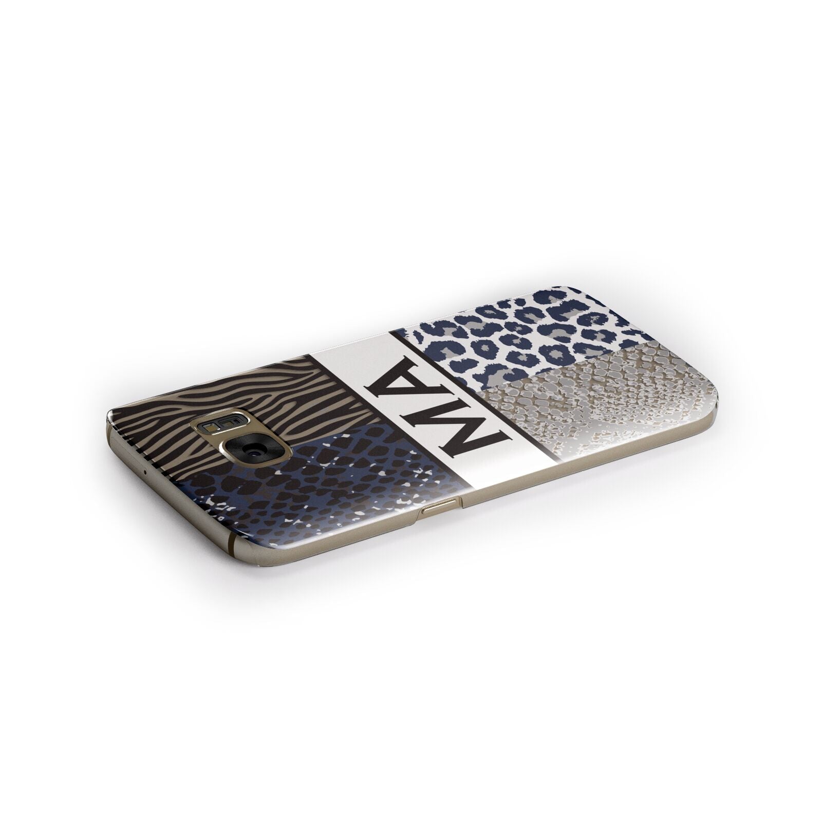 Personalised Animal Print Samsung Galaxy Case Side Close Up