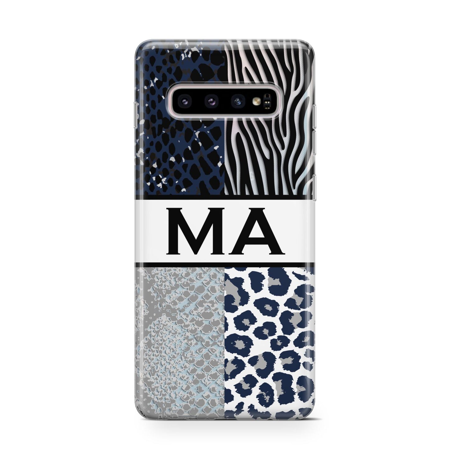 Personalised Animal Print Samsung Galaxy S10 Case