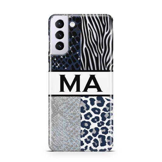 Personalised Animal Print Samsung S21 Plus Phone Case