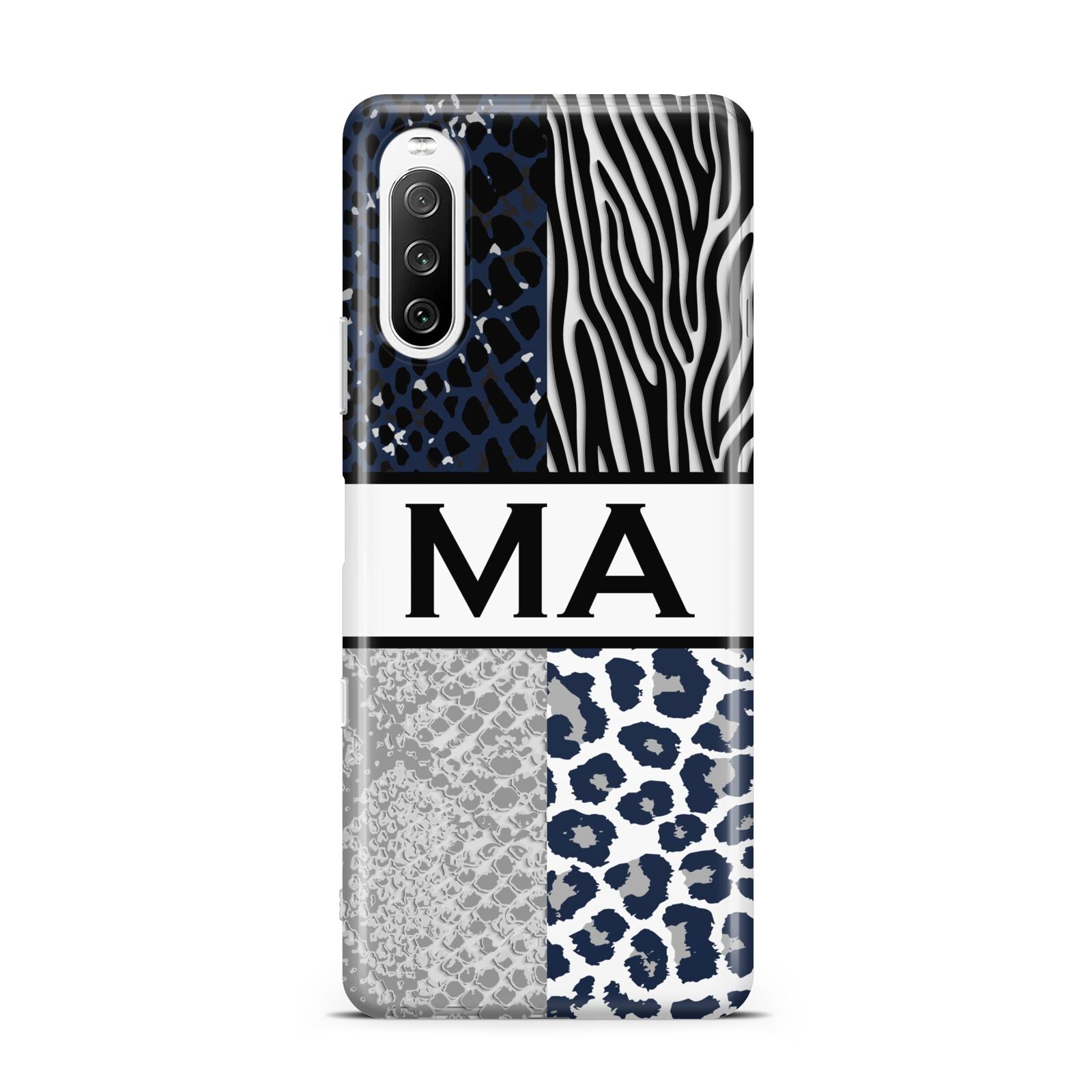 Personalised Animal Print Sony Xperia 10 III Case