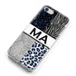 Personalised Animal Print iPhone 8 Bumper Case on Silver iPhone Alternative Image