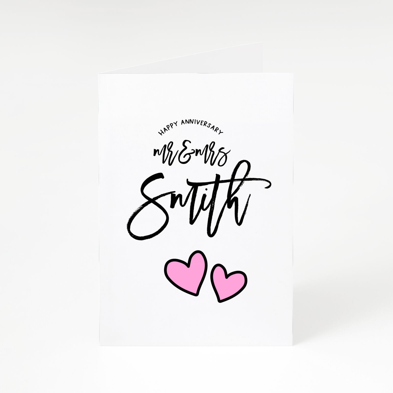 Personalised Anniversary A5 Greetings Card