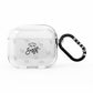 Personalised Anniversary Monochrome AirPods Clear Case 3rd Gen