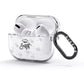 Personalised Anniversary Monochrome AirPods Glitter Case 3rd Gen Side Image