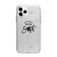 Personalised Anniversary Monochrome Apple iPhone 11 Pro Max in Silver with Bumper Case