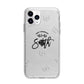 Personalised Anniversary Monochrome Apple iPhone 11 Pro in Silver with Bumper Case