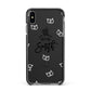 Personalised Anniversary Monochrome Apple iPhone Xs Max Impact Case Black Edge on Black Phone