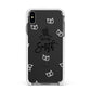 Personalised Anniversary Monochrome Apple iPhone Xs Max Impact Case White Edge on Black Phone
