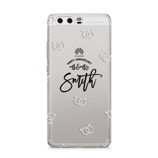 Personalised Anniversary Monochrome Huawei P10 Phone Case