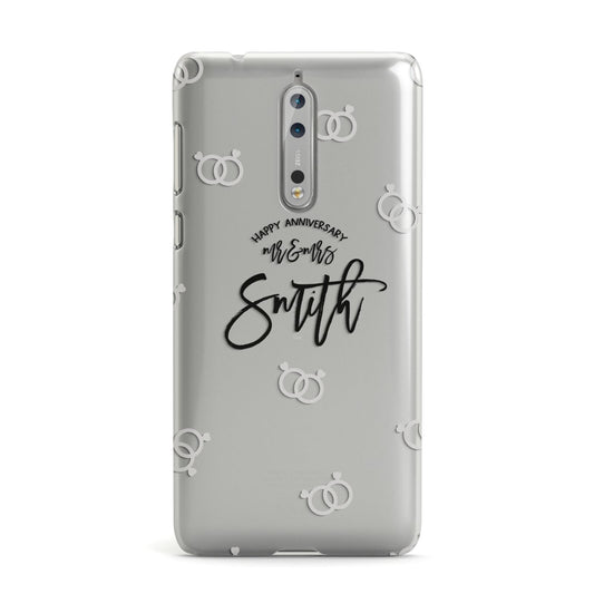 Personalised Anniversary Monochrome Nokia Case
