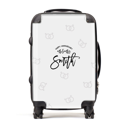 Personalised Anniversary Monochrome Suitcase