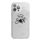 Personalised Anniversary Monochrome iPhone 13 Pro Max TPU Impact Case with White Edges