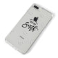 Personalised Anniversary Monochrome iPhone 8 Plus Bumper Case on Silver iPhone Alternative Image