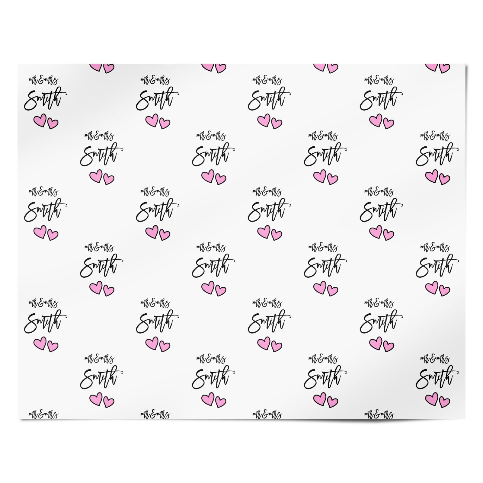 Personalised Anniversary Personalised Wrapping Paper Alternative