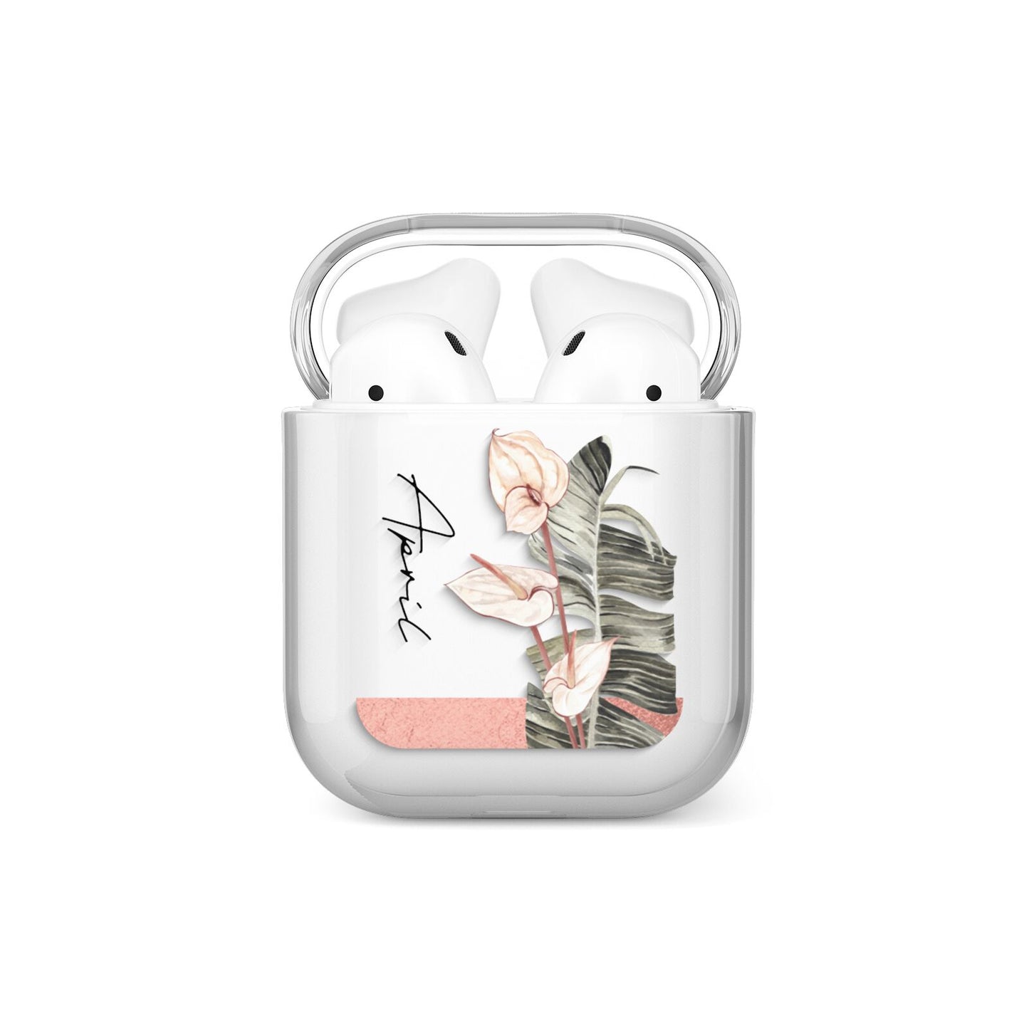 Personalised Anthurium AirPods Case