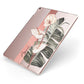 Personalised Anthurium Apple iPad Case on Rose Gold iPad Side View