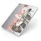 Personalised Anthurium Apple iPad Case on Silver iPad Side View