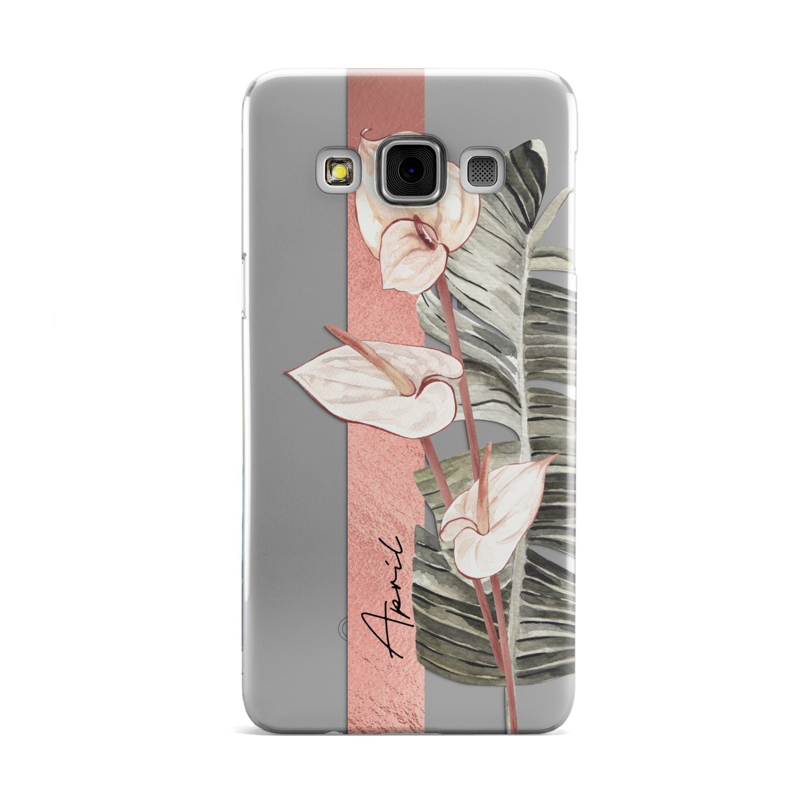 Personalised Anthurium Samsung Galaxy A3 Case