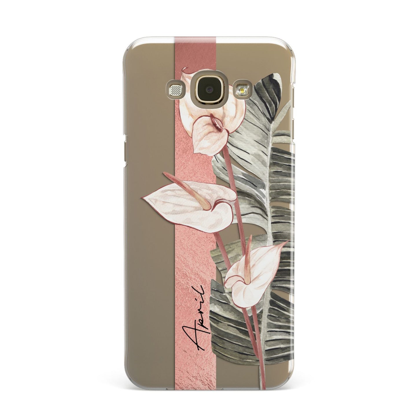 Personalised Anthurium Samsung Galaxy A8 Case