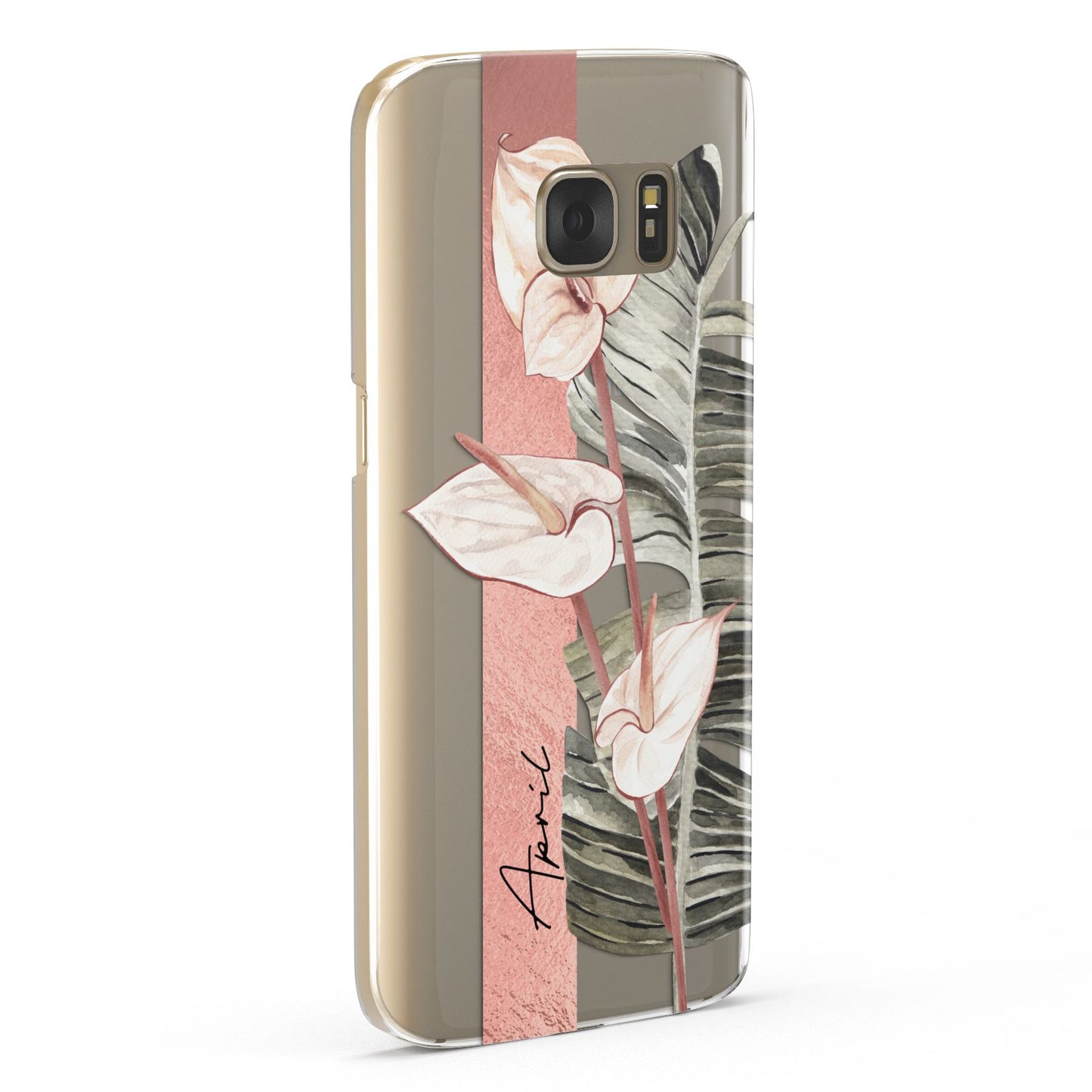 Personalised Anthurium Samsung Galaxy Case Fourty Five Degrees