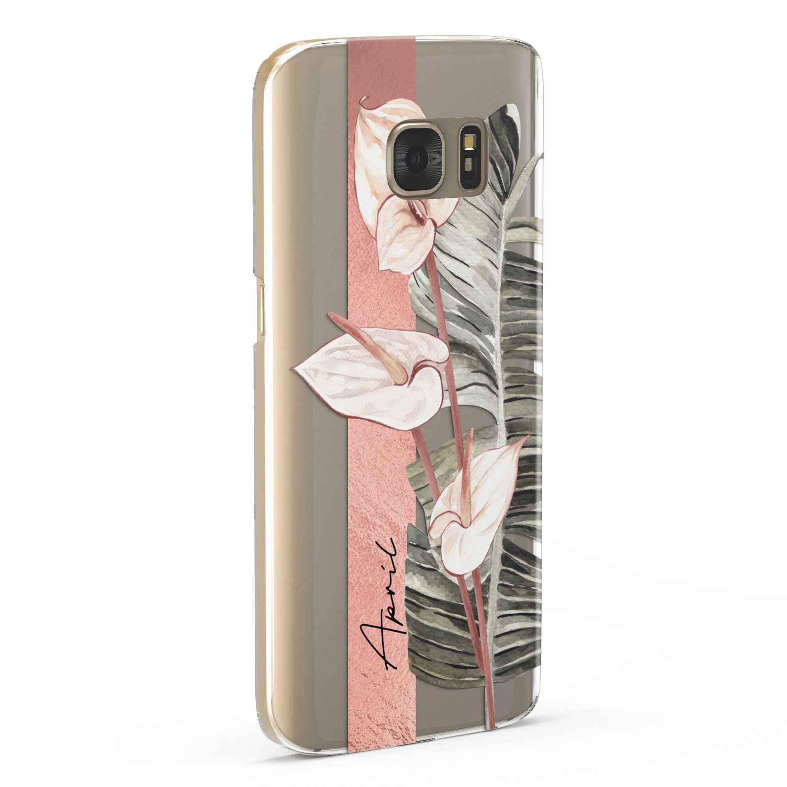 Personalised Anthurium Samsung Galaxy Case Fourty Five Degrees