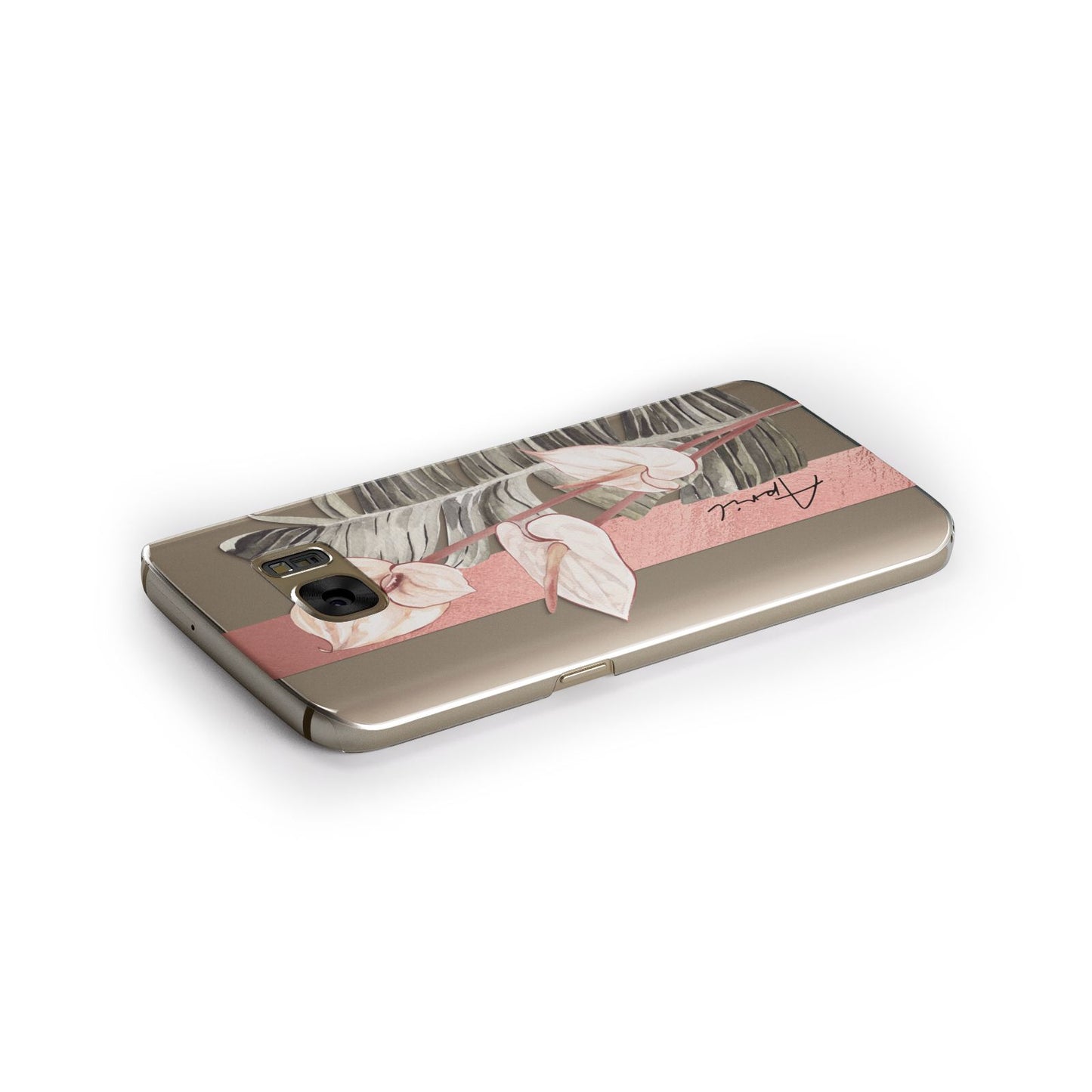 Personalised Anthurium Samsung Galaxy Case Side Close Up