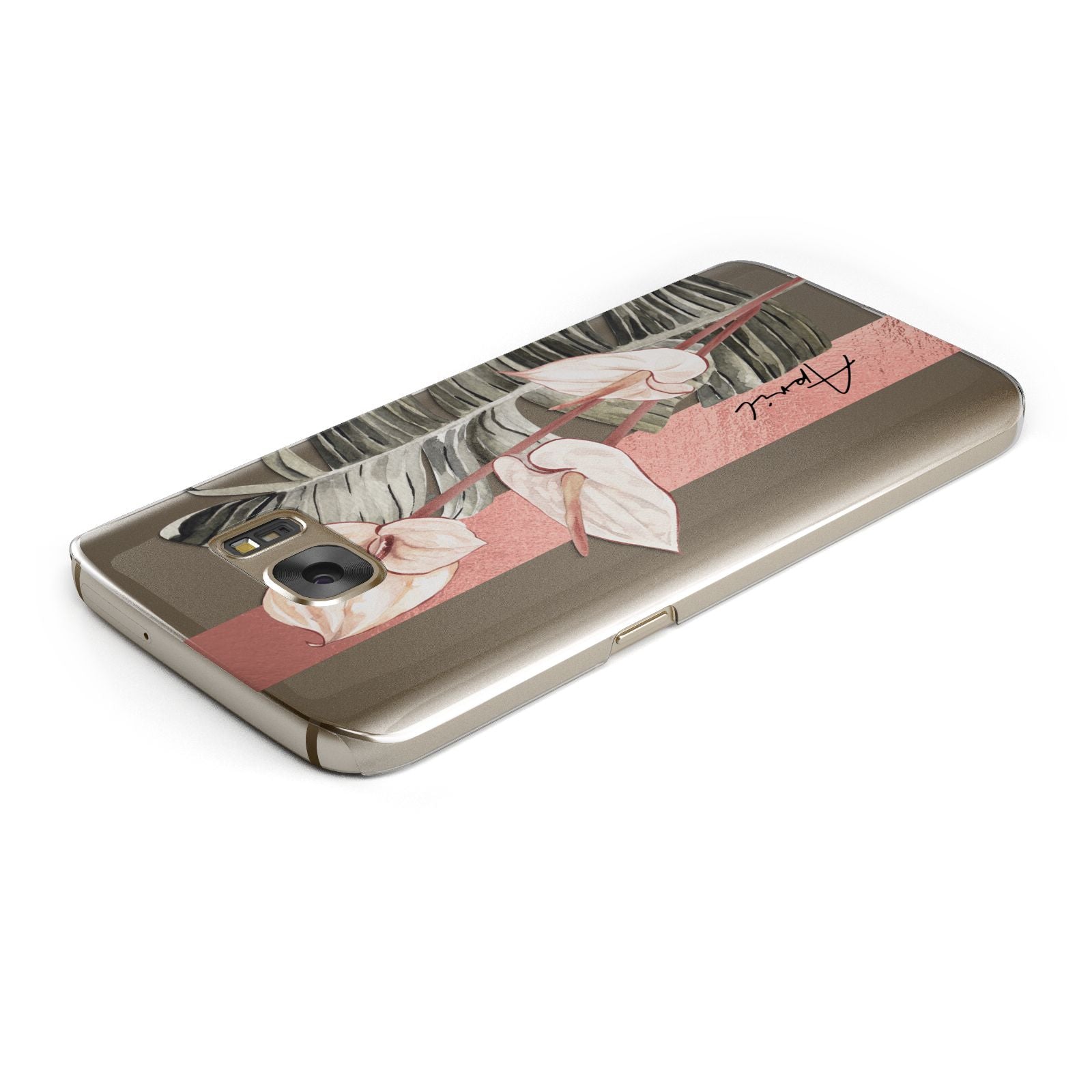 Personalised Anthurium Samsung Galaxy Case Top Cutout