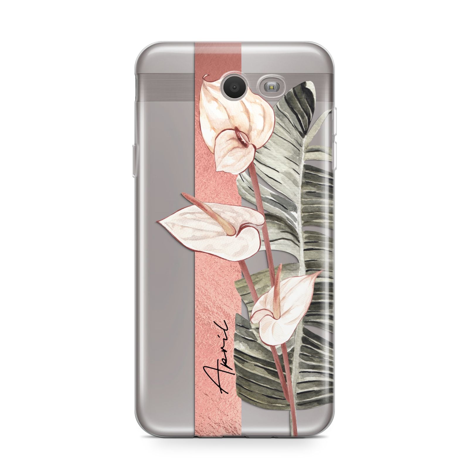 Personalised Anthurium Samsung Galaxy J7 2017 Case