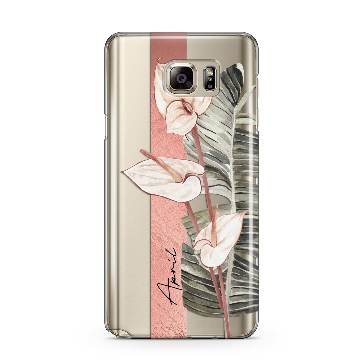 Personalised Anthurium Samsung Galaxy Note 5 Case